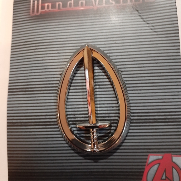 Marvel Wanda Vision Streaming Disney Show Sword Pin Brooch New - Picture 2 of 3